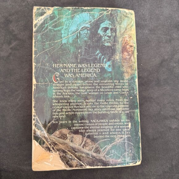 Sacajawea By Anna Lee Waldo Paperback Historical Fiction Worn Cover 1978 Edition - Picture 2 of 4